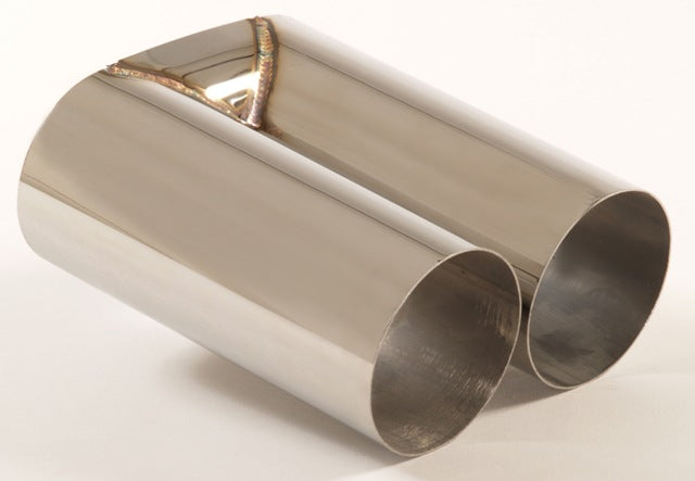 Friedrich Motorsport Endrohr 2x90mm rund scharfkantig Länge: 300mm (unbearbeitet)