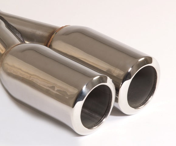 Friedrich Motorsport Endrohr 2x80 rund abgerundet Länge: 210mm (unbearbeitet)