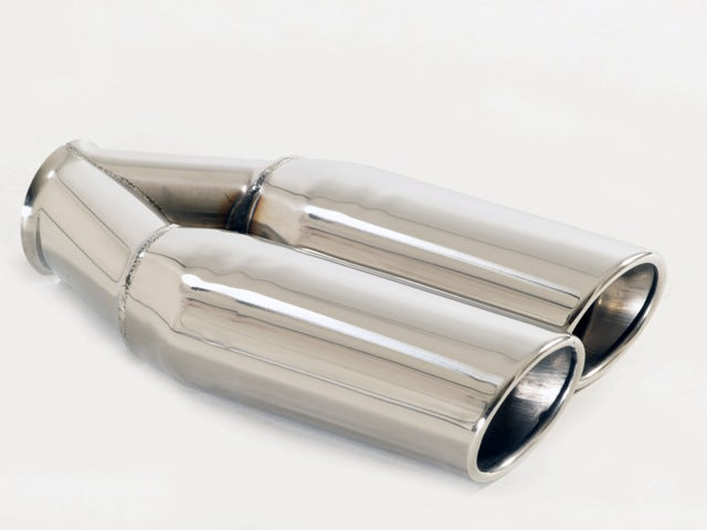 Friedrich Motorsport Endrohr 2x70x90 oval abgeschrägt rechts Länge: 300mm (unbearbeitet)