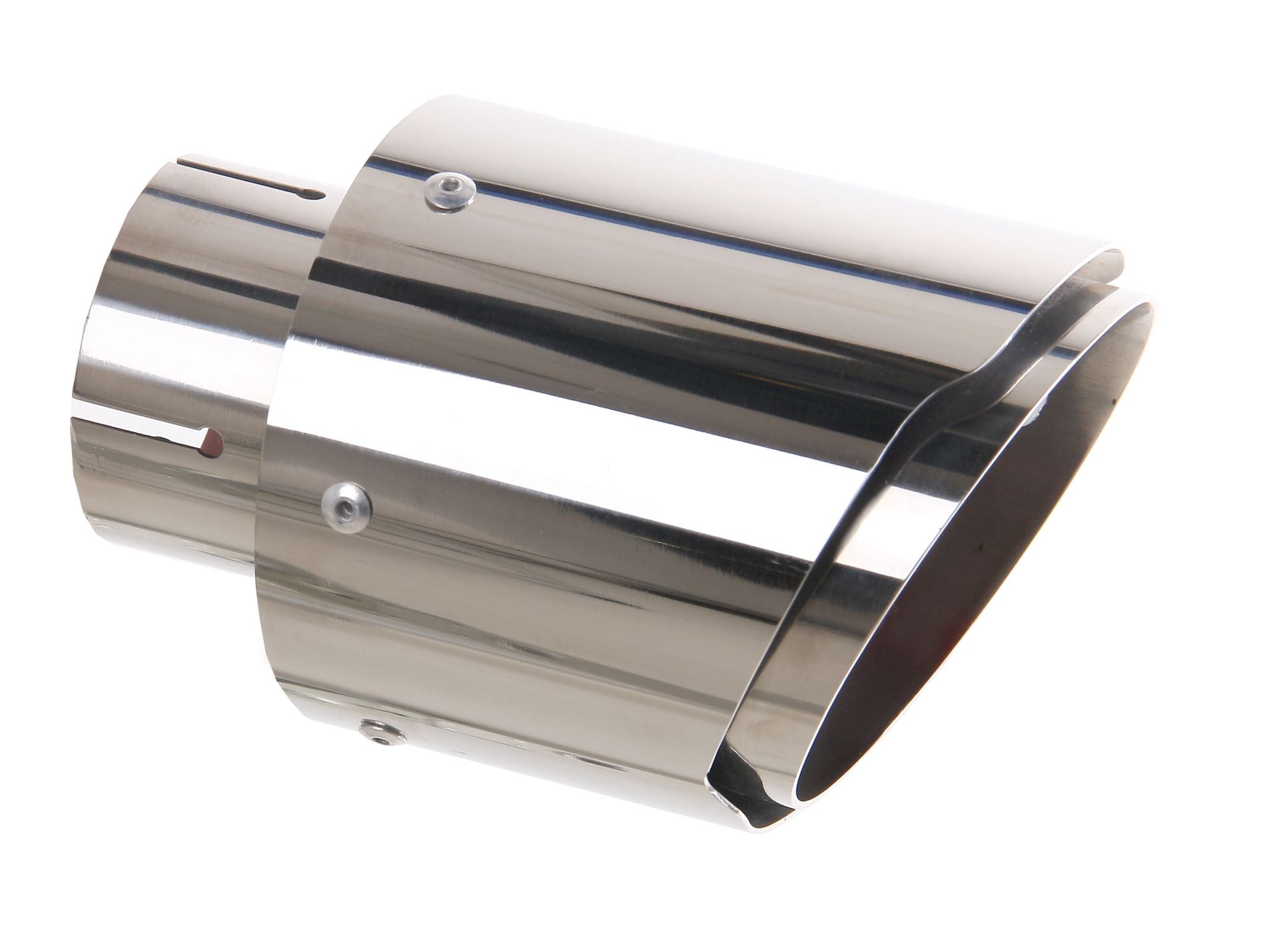 Friedrich Motorsport Endrohr 100mm rund abgeschrägt mit Blende Länge: 160mm (unbearbeitet)