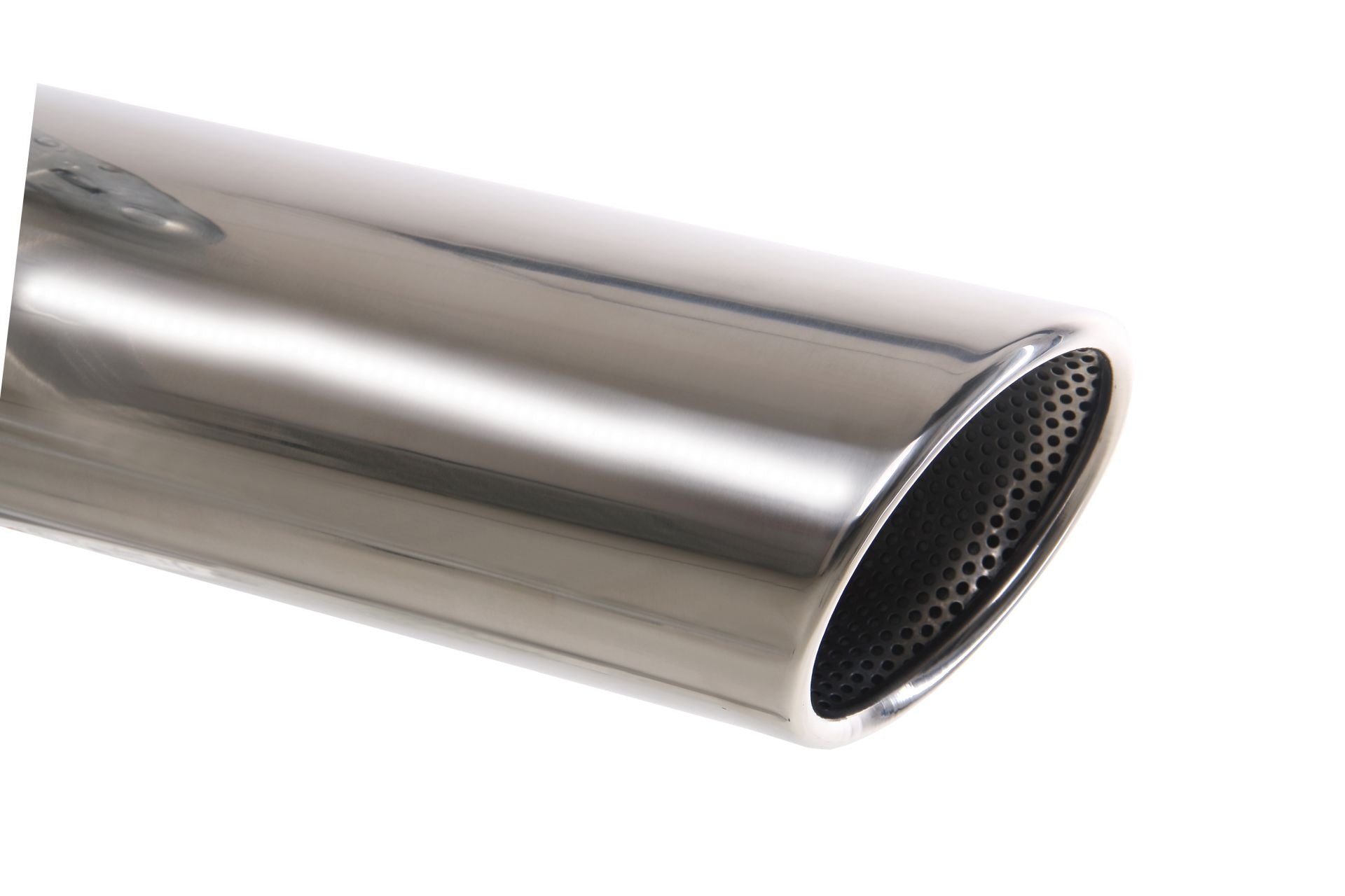 Friedrich Motorsport Endrohr 114mm rund gebördelt abgeschrägt Länge: 180mm (unbearbeitet)