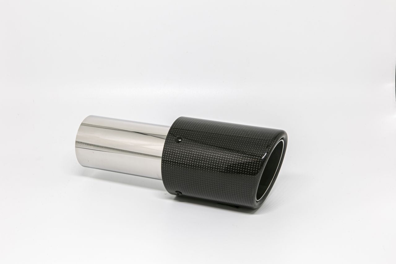 Friedrich Motorsport Endrohr 90mm rund Carbon abgeschrägt schwarz