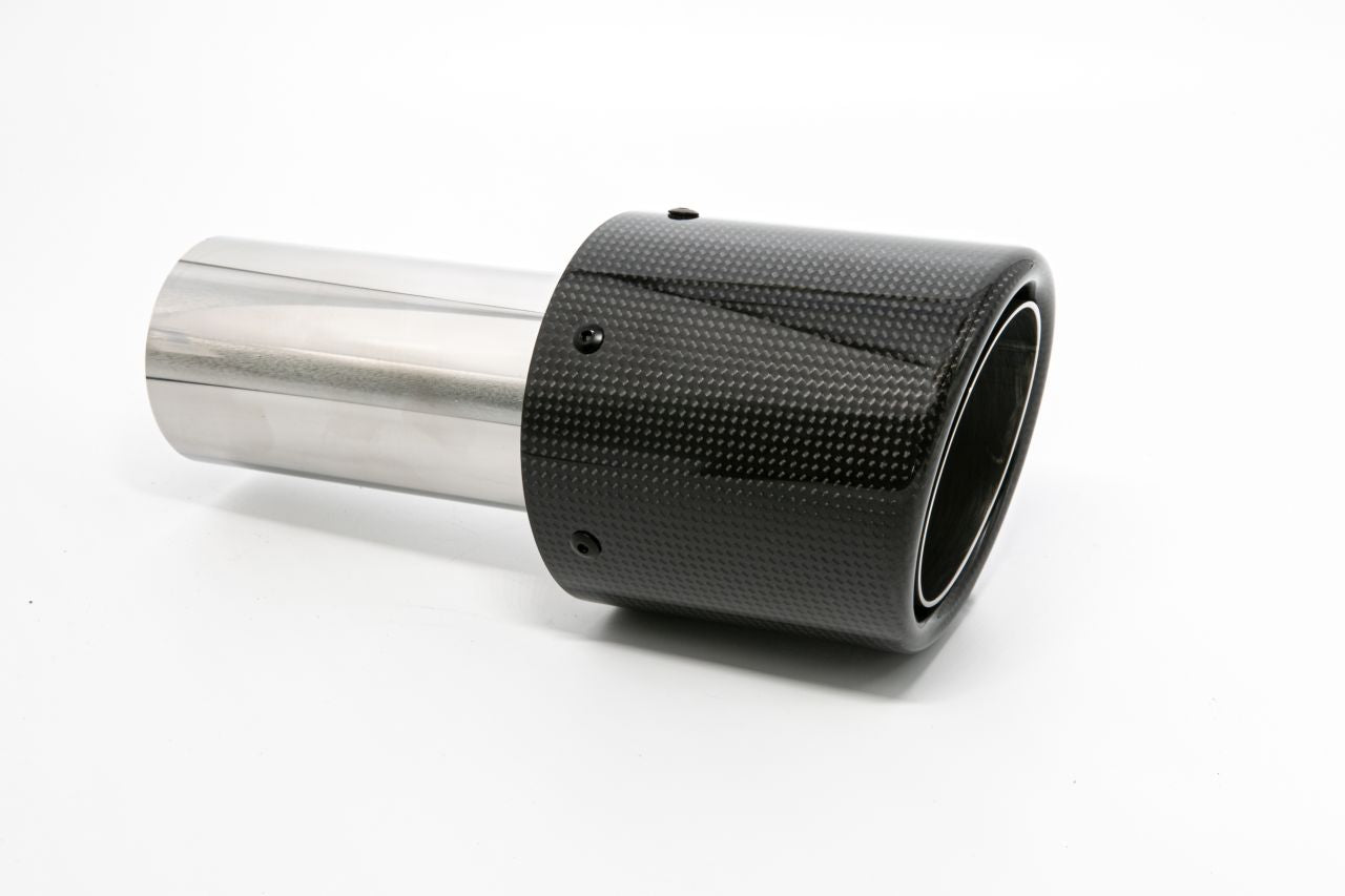 Friedrich Motorsport Endrohr 100mm rund Carbon abgeschrägt schwarz