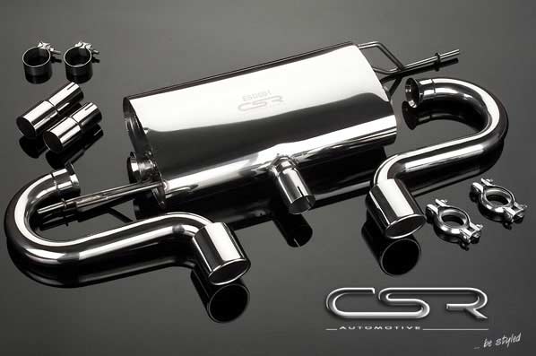CSR Heckansatz + Sportauspuff Set für Golf 5 R32 Sound PS030