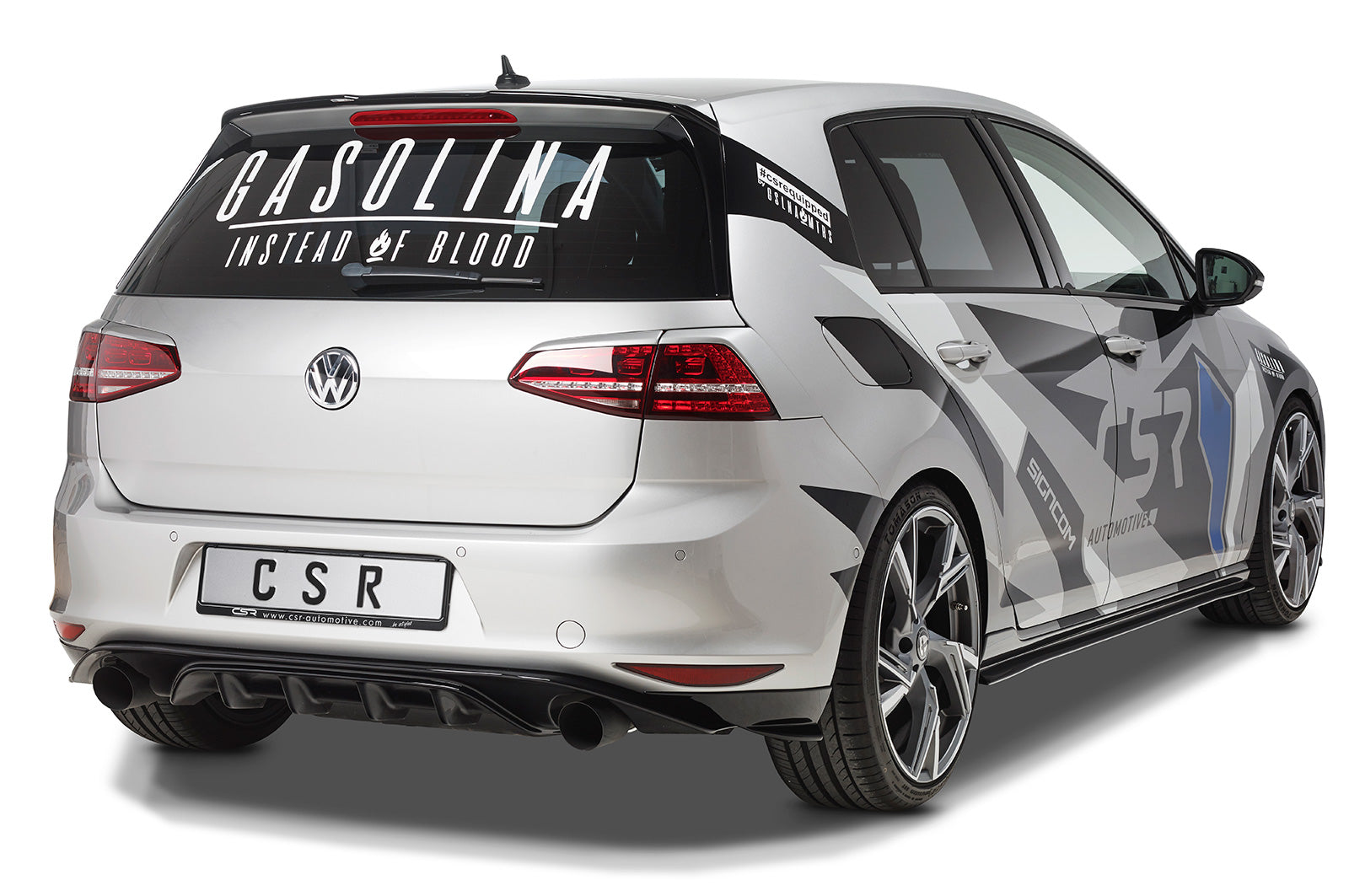 CSR Endschalldämpfer Sportauspuff für VW Golf 7 ESD004