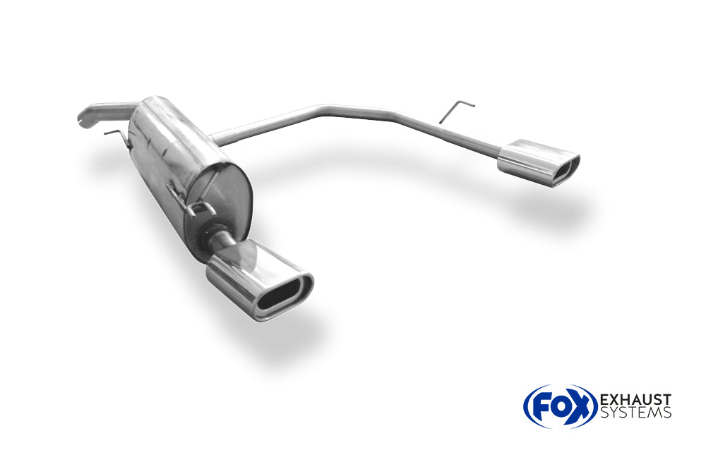 Fox passend fürFiat Bravo 198 Endschalldämpfer Ausgang rechts/links - 135x80 Typ 53 rechts/links