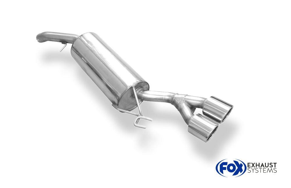 Fox passend für Fiat Bravo 198 - Diesel Endschalldämpfer - 2x90 Typ 16