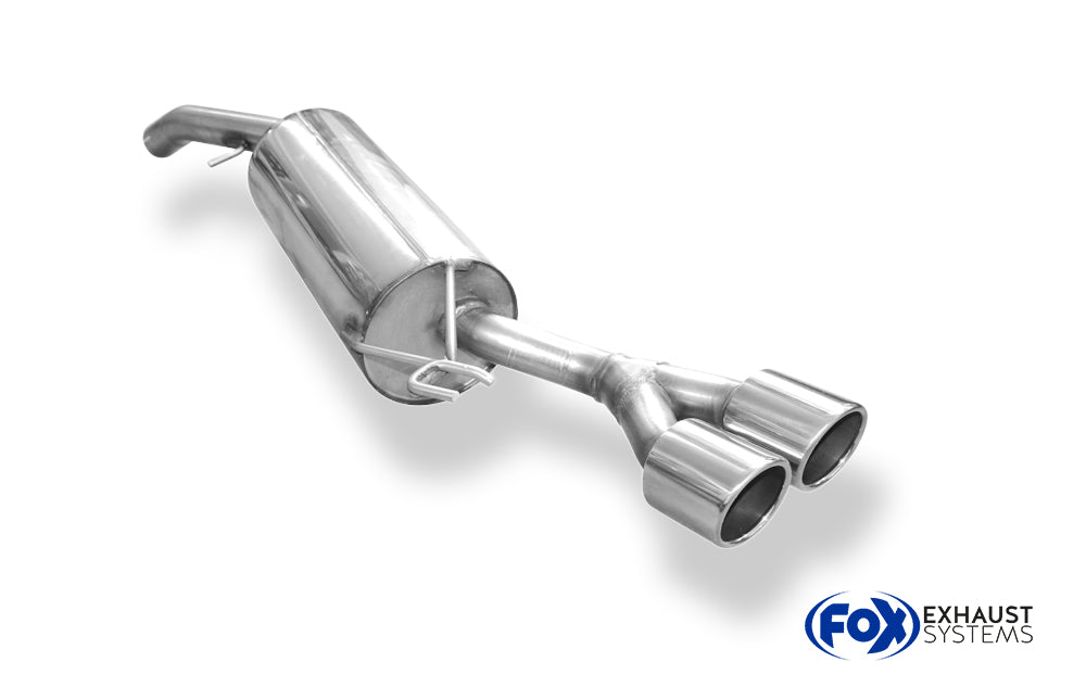 Fox passend fürFiat Bravo 198 - Diesel Endschalldämpfer - 2x90 Typ 16