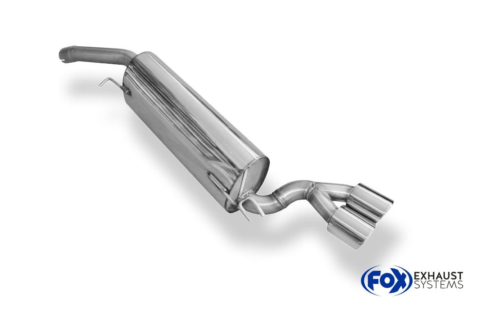 Fox passend für Fiat Bravo 198 für Modelle mit Stoßstangenausschnitt Endschalldämpfer - 2x80 Typ 16