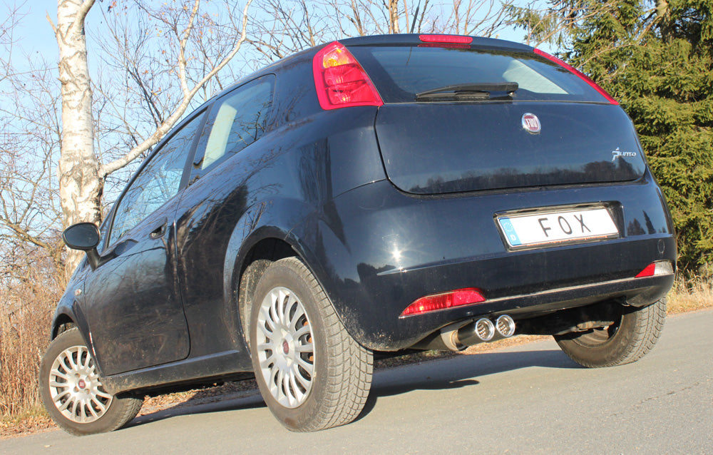 Fox passend fürFiat Grande Punto 199 - Benzin Endschalldämpfer - 2x76 Typ 13