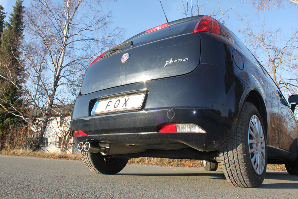 Fox passend fürFiat Grande Punto 199 - Benzin Endschalldämpfer - 2x76 Typ 13