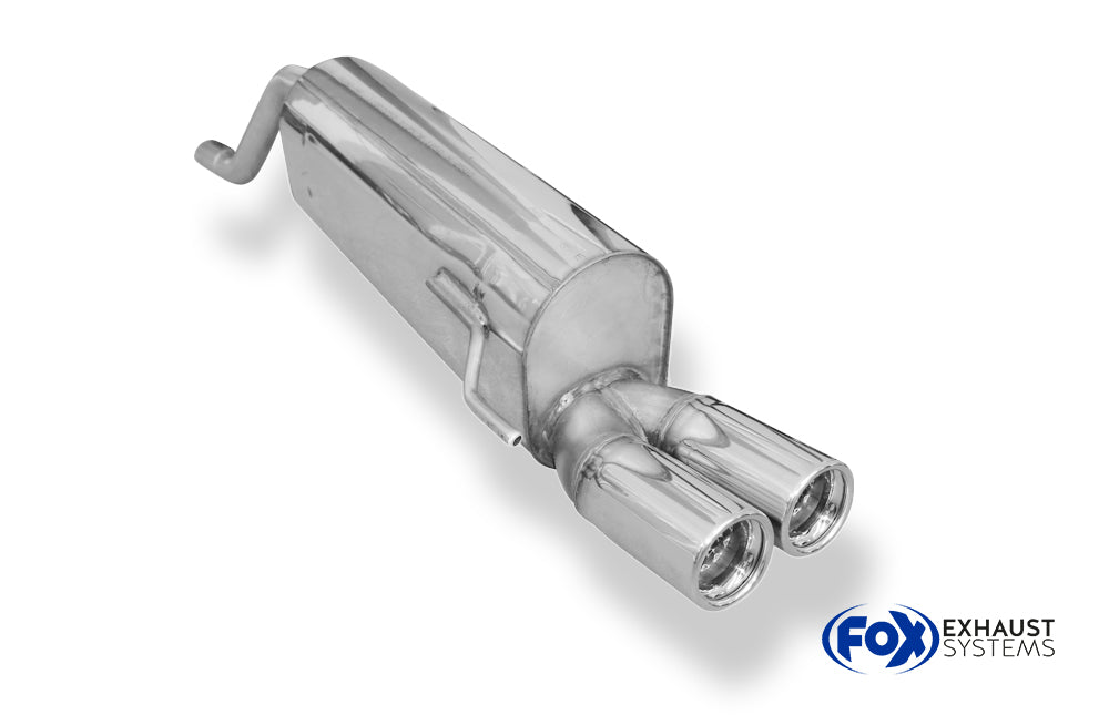 Fox passend für Fiat Grande Punto 199 - Benzin Endschalldämpfer - 2x76 Typ 13