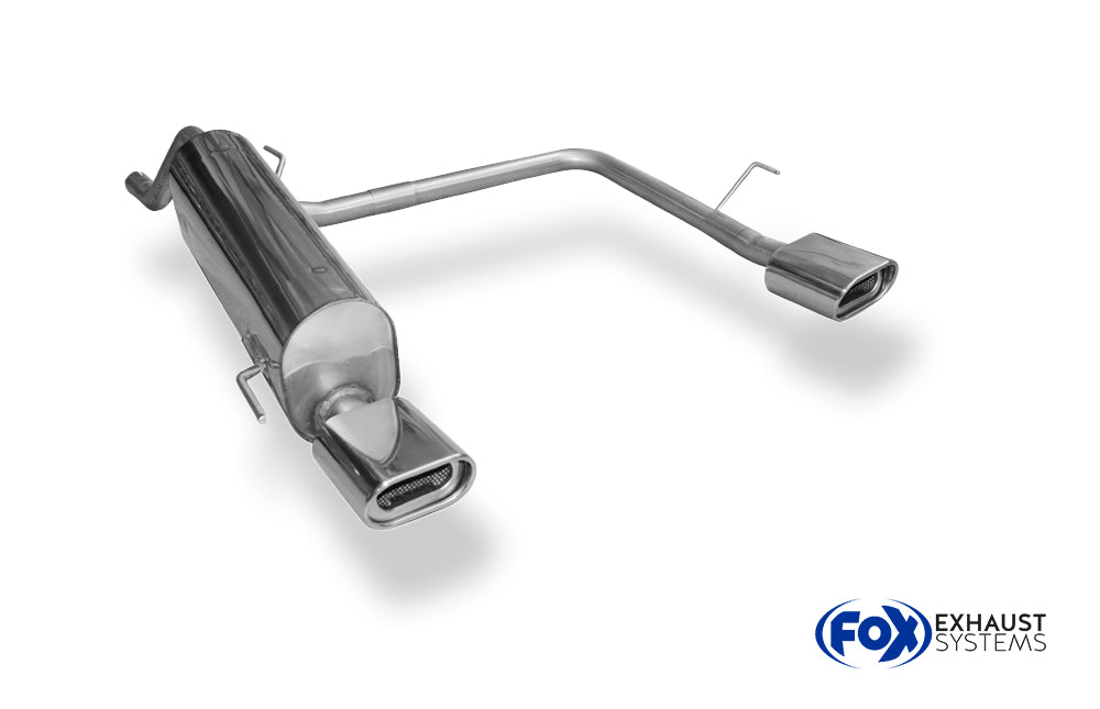 Fox passend für Fiat Grande Punto 199 - Benzin Endschalldämpfer Ausgang rechts/links - 135x80 Typ 53 rechts/links