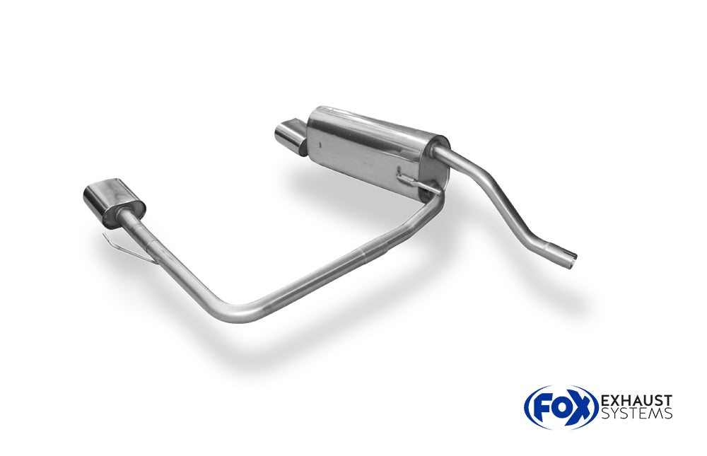 Fox passend fürFiat Grande Punto 199 - Benzin Endschalldämpfer Ausgang rechts/links - 135x80 Typ 53 rechts/links