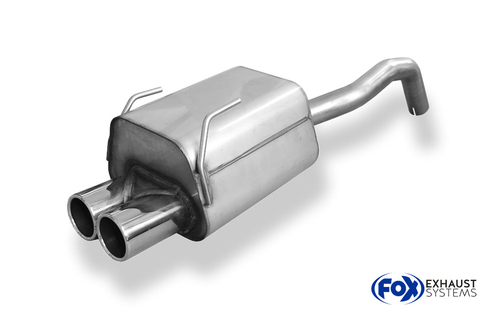 Fox passend fürFiat 500/ 500C Endschalldämpfer - 2x76 Typ 12