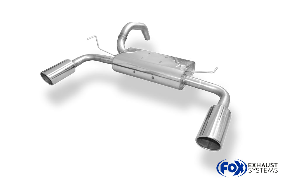 Fox passend fürFiat 500 Abarth Endschalldämpfer quer Ausgang rechts/links - 1x100 Typ 16 rechts/links