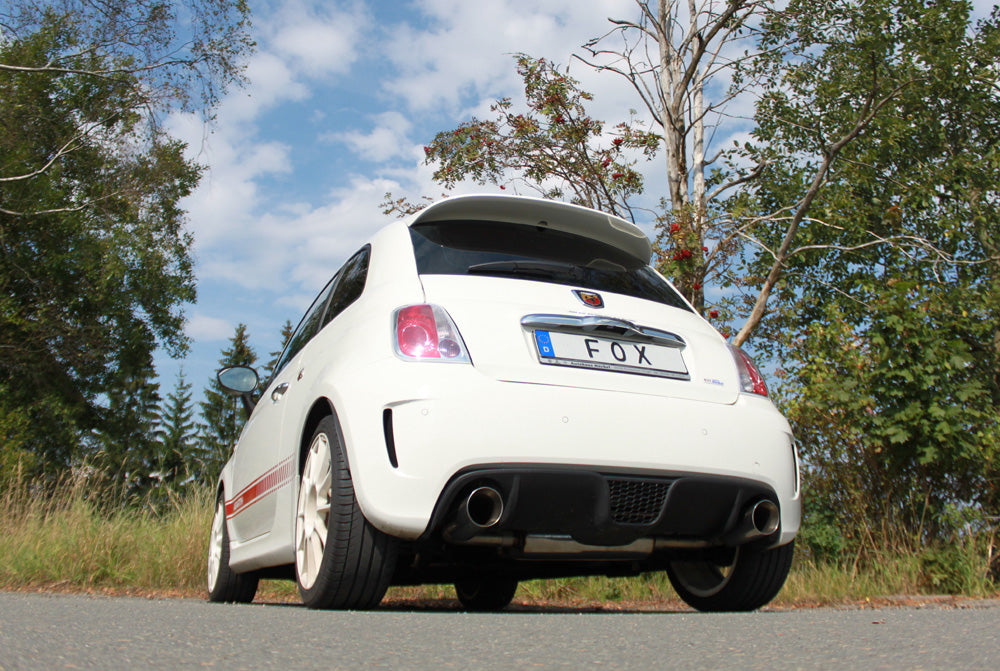 Fox passend fürFiat 500 Abarth Endschalldämpfer quer Ausgang rechts/links - 1x100 Typ 25 rechts/links