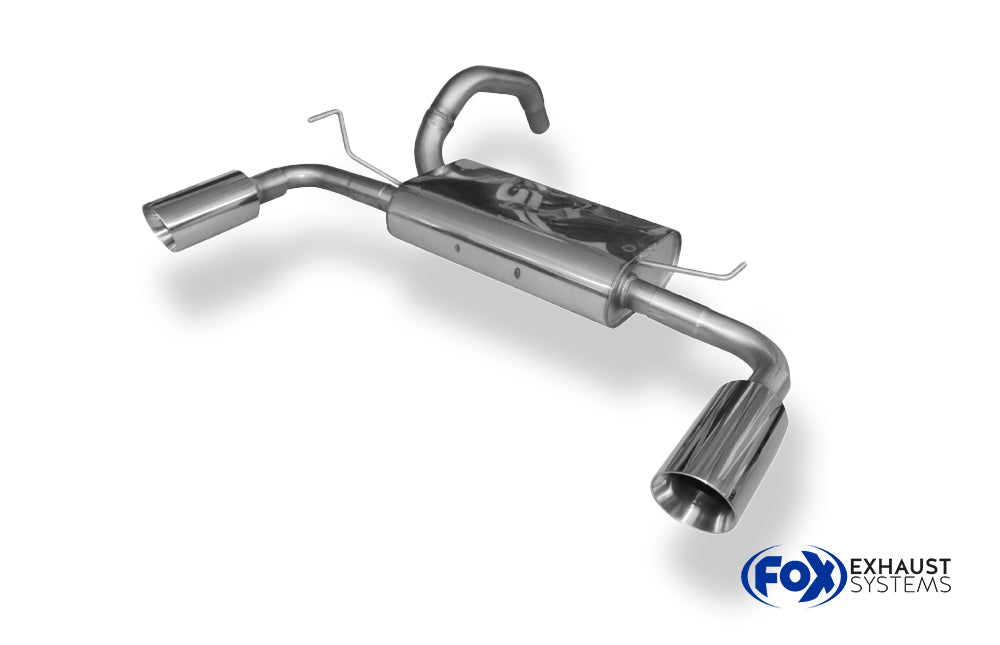 Fox passend fürFiat 500 Abarth Endschalldämpfer quer Ausgang rechts/links - 1x100 Typ 25 rechts/links