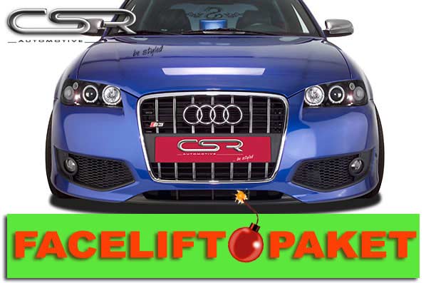 CSR Facelift Front Tuning Spoiler Set für Audi A3 8L FL001