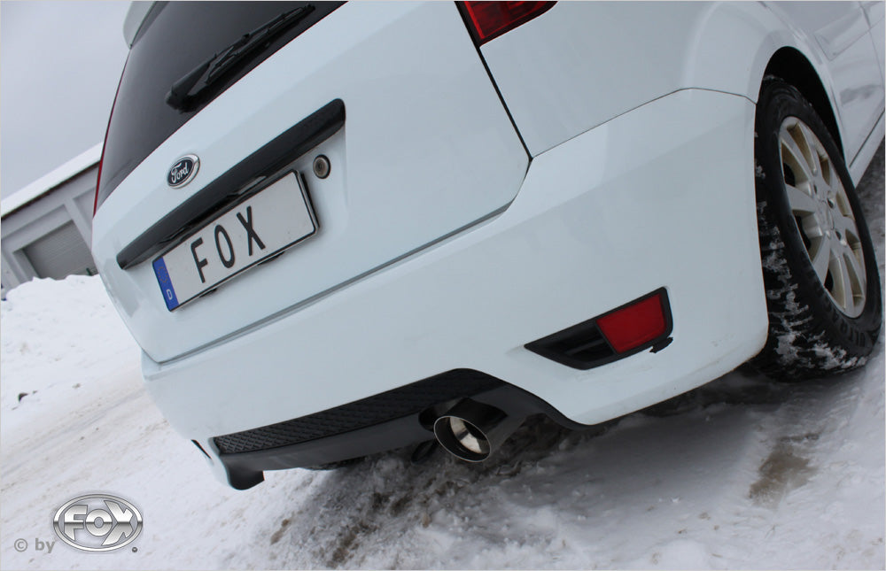 Fox passend fürFord Fiesta VI Endschalldämpfer inkl. Verbindungsrohr zum Kat - 1x90 Typ 14