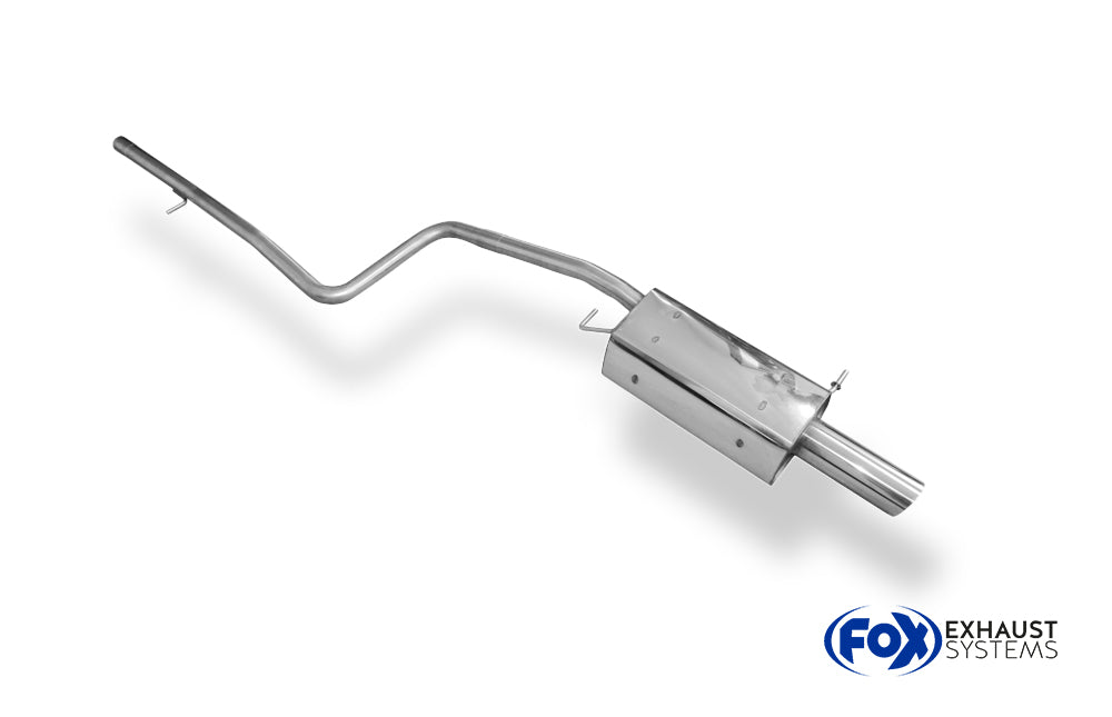 Fox passend für Ford Fiesta VI Endschalldämpfer inkl. Verbindungsrohr zum Kat - 1x90 Typ 14