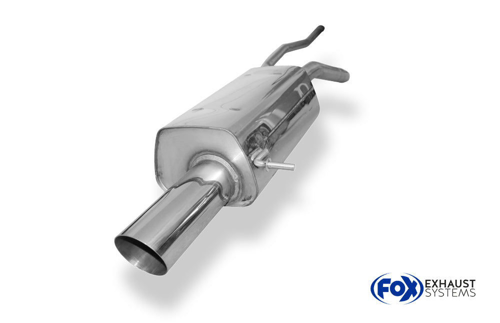 Fox passend fürFord Fiesta VI Endschalldämpfer inkl. Verbindungsrohr zum Kat - 1x90 Typ 14