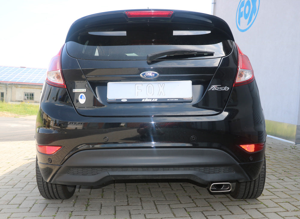 Fox passend für Ford Fiesta VII - Black/ Red Edition Endschalldämpfer - 145x65 Typ 59