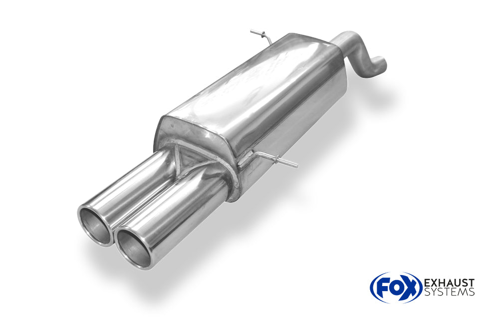Fox passend fürFord Fiesta VII ST200 Endschalldämpfer - 2x90 Typ 12