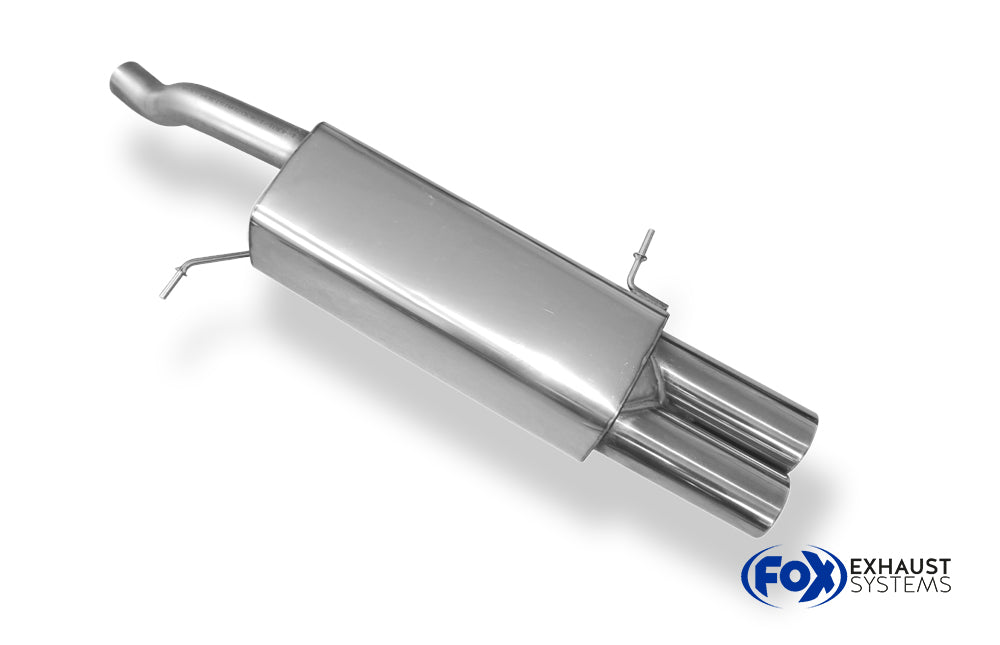 Fox passend fürFord Fiesta VII ST200 Endschalldämpfer - 2x90 Typ 12