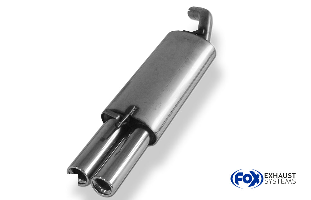 Fox passend fürFord Escort GAL/ AAL/ ABL/ ALL Endschalldämpfer - 2x76 Typ 13