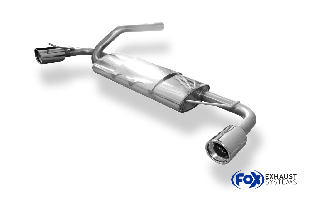 Fox passend fürFord Focus I Fließheck Typ DAW/ DBW Endschalldämpfer quer Ausgang rechts/links - 1x90 Typ 17 rechts/links