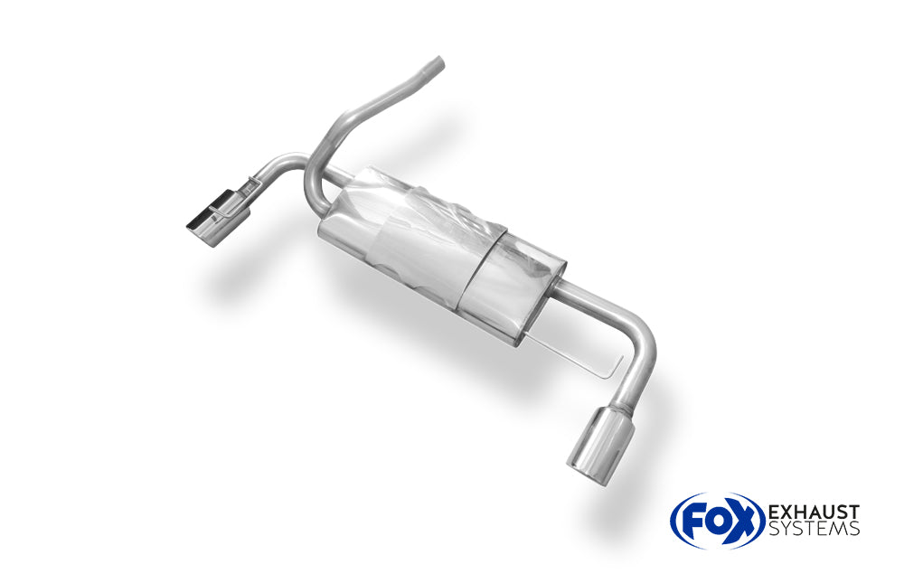 Fox passend für Ford Focus I Fließheck Typ DAW/ DBW Endschalldämpfer quer Ausgang rechts/links - 1x90 Typ 17 rechts/links