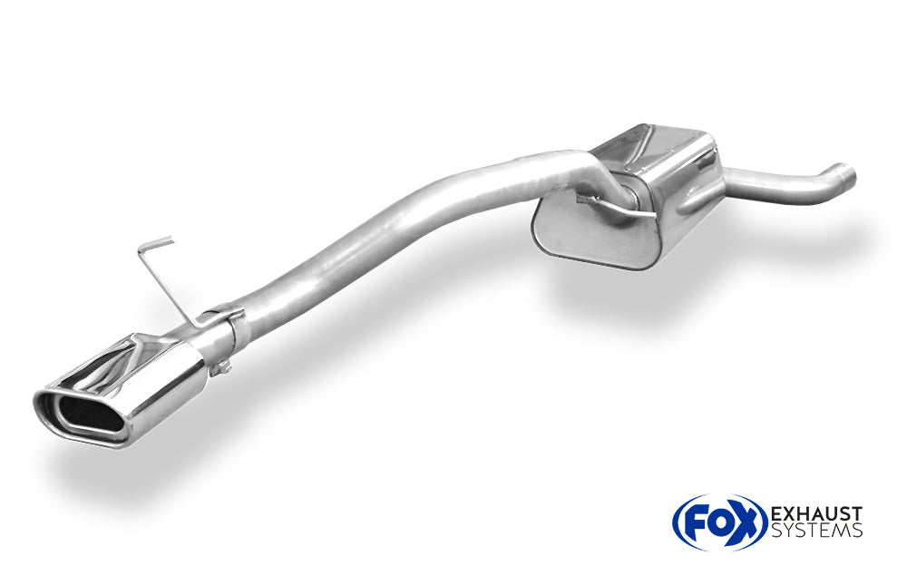 Fox passend fürFord Focus II Fließheck Endschalldämpfer Ø63,5mm - 135x80 Typ 53 einseitig