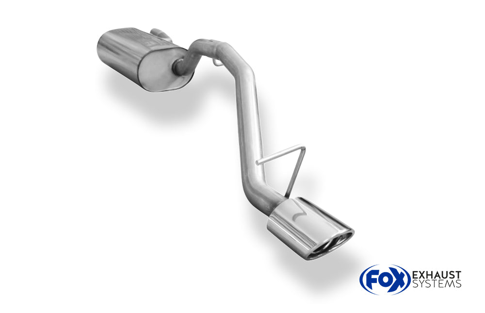 Fox passend für Ford Focus II Fließheck Facelift Endschalldämpfer - 106x71 Typ 33