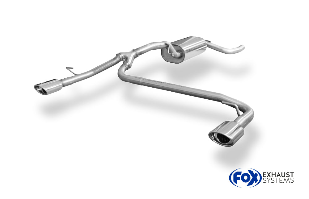 Fox passend fürFord Focus II Fließheck Facelift Endschalldämpfer Ausgang rechts/links - 106x71 Typ 32 rechts/links