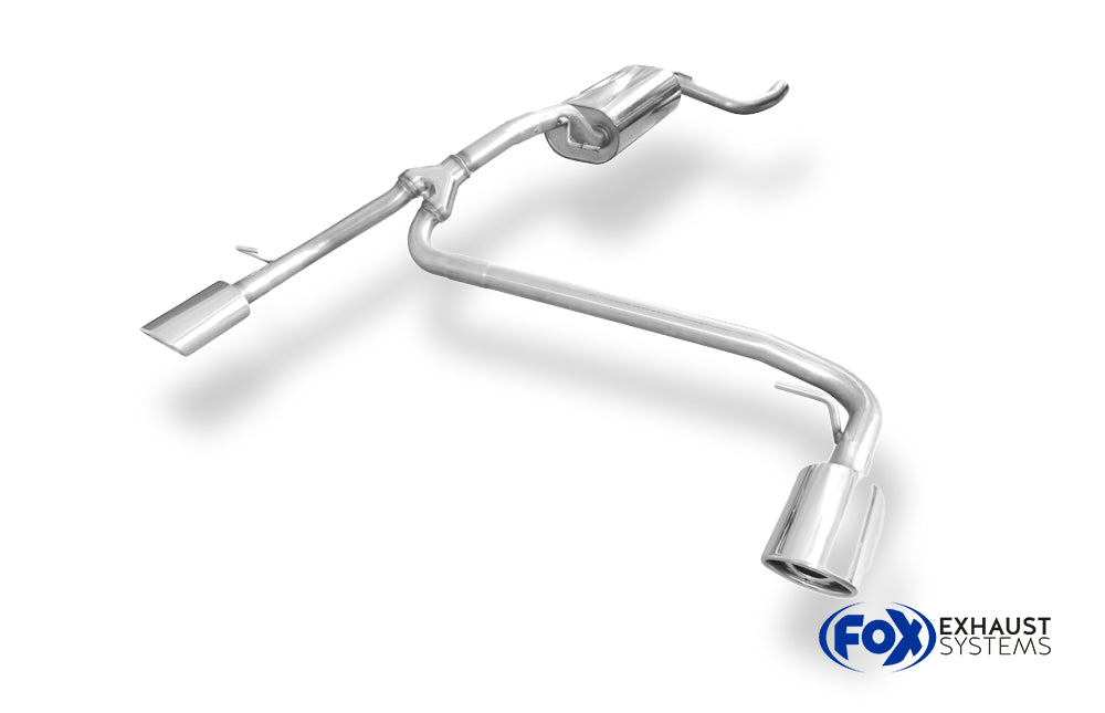 Fox passend für Ford Focus II Fließheck Facelift Endschalldämpfer Ausgang rechts/links - 106x71 Typ 32 rechts/links