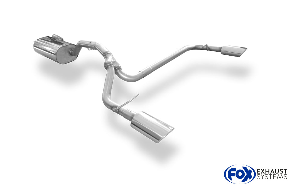 Fox passend fürFord Focus II Fließheck Facelift Endschalldämpfer Ausgang rechts/links - 106x71 Typ 32 rechts/links