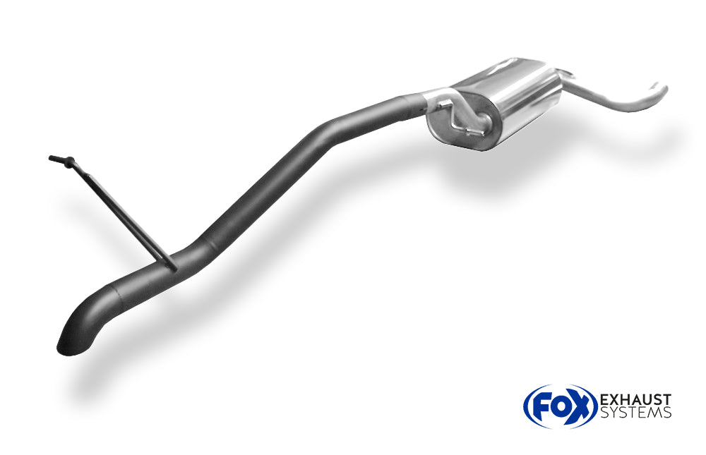 Fox passend fürFord Focus II Turnier Endschalldämpfer - 1x55 Typ 26 schwarz lackiert (Dieseloptik)