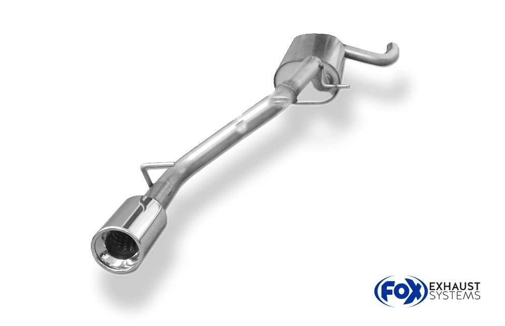 Fox passend fürFord Focus II Fließheck Facelift Endschalldämpfer Ø63,5mm - 1x90 Typ 13 einseitig