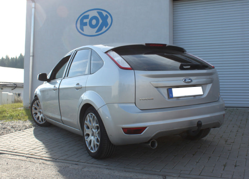 Fox passend für Ford Focus II Fließheck Facelift Endschalldämpfer Ø63,5mm - 1x90 Typ 24 einseitig