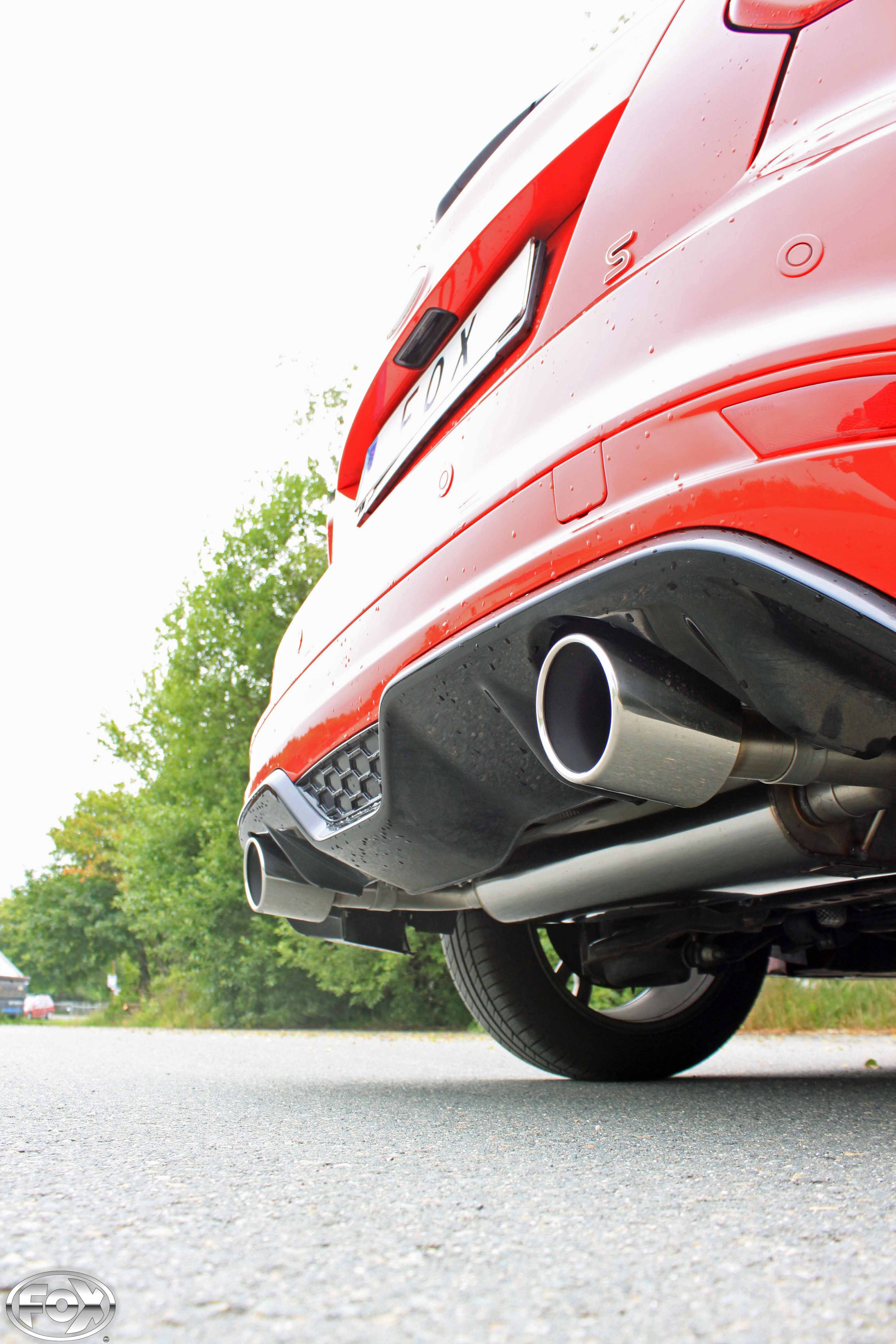 Fox passend für Ford Focus III S Fließheck Endschalldämpfer Ausgang rechts/links - 1x100 Typ 16 rechts/links