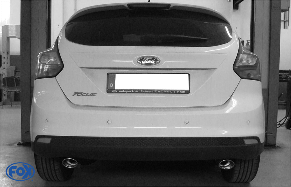 Fox passend fürFord Focus III Fließheck - Diesel Endschalldämpfer Ausgang rechts/links - 106x71 Typ 32 rechts/links