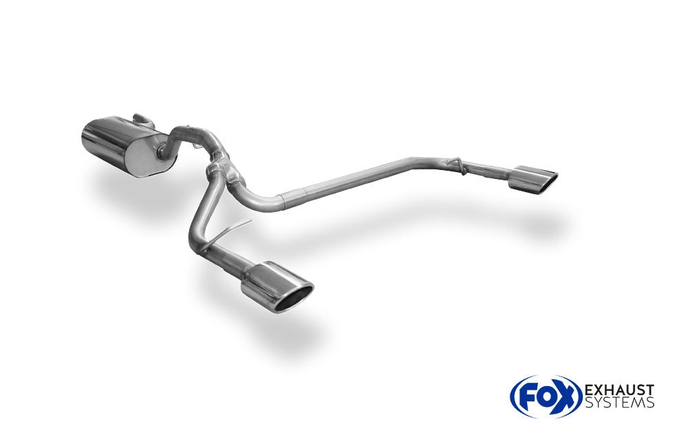 Fox passend fürFord Focus III Fließheck - Diesel Endschalldämpfer Ausgang rechts/links - 106x71 Typ 32 rechts/links