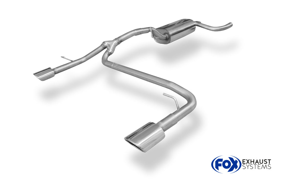 Fox passend fürFord Focus III Fließheck - Diesel Endschalldämpfer Ausgang rechts/links - 106x71 Typ 32 rechts/links