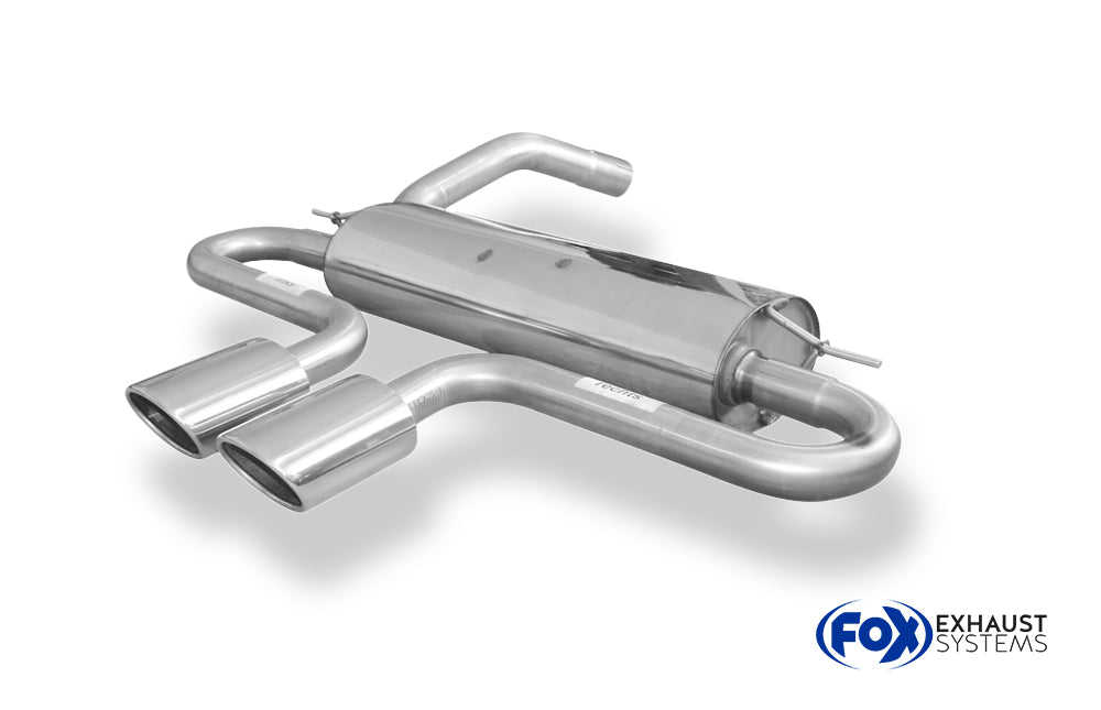 Fox passend fürFord Focus III ST Turnier Endschalldämpfer quer Ausgang mittig - 2x115x85 Typ 32 mittig