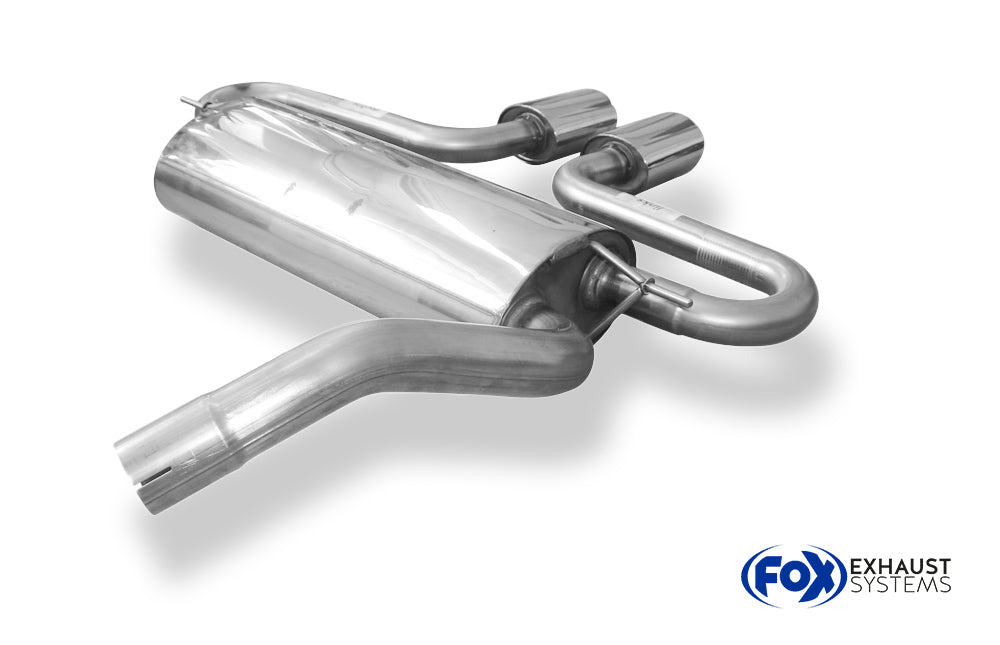 Fox passend fürFord Focus III ST Turnier Endschalldämpfer quer Ausgang mittig - 2x115x85 Typ 32 mittig