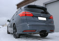 Fox passend für Ford Focus III ST Turnier Endschalldämpfer quer Ausgang mittig - 2x115x85 Typ 32 mittig schwarz beschichtet