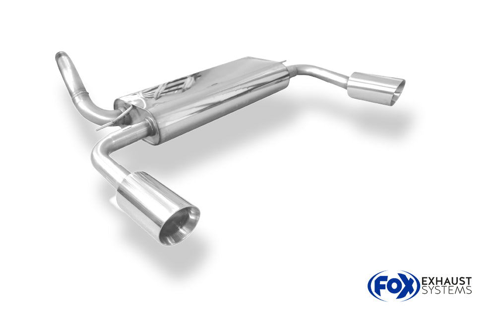 Fox passend fürFord Focus III Turnier Ecoboost Endschalldämpfer Ausgang rechts/links - 1x100 Typ 25 rechts/links