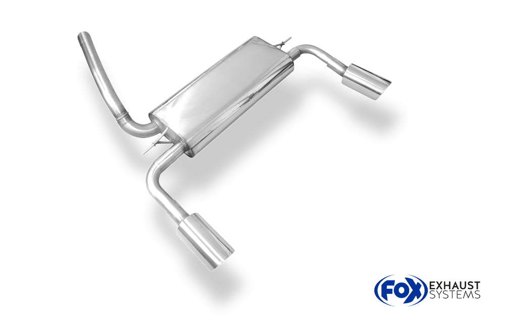 Fox passend für Ford Focus III Turnier Ecoboost Endschalldämpfer Ausgang rechts/links - 1x100 Typ 25 rechts/links