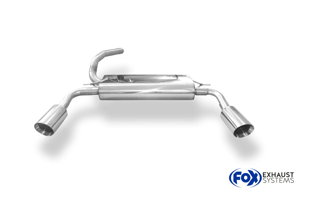 Fox passend fürFord Focus III Turnier Ecoboost Endschalldämpfer Ausgang rechts/links - 1x100 Typ 25 rechts/links